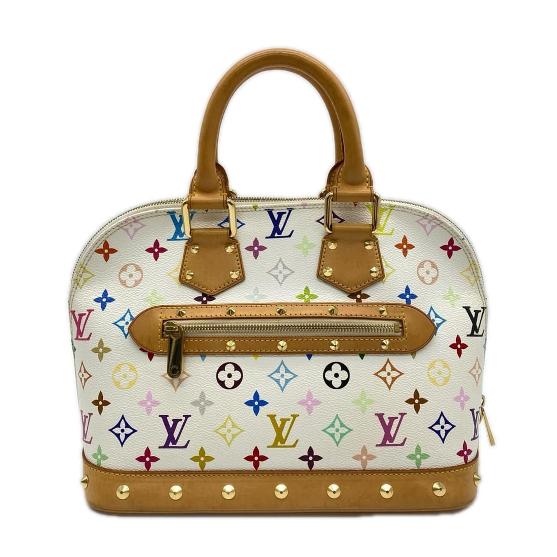 LOUIS VUITTON Monogram Multicolor Alma M40443 Handbag Leather Women's (1 of 17)