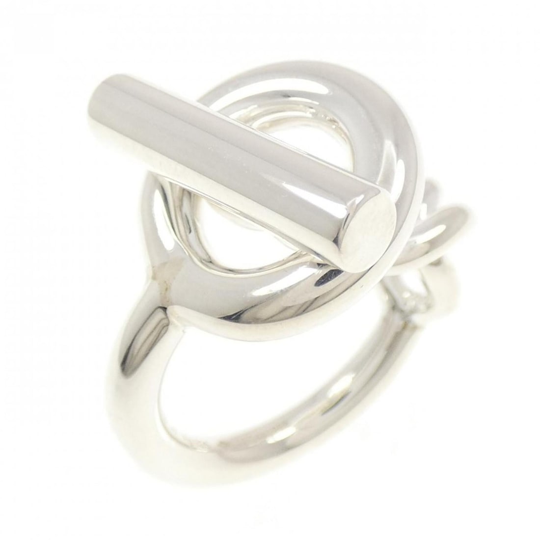 Hermes Hermès Croisette Ring: --- Catalog ---Category: SizeUS Size: 8Brand Size: 56Category: DesignType: Band ringColor: SilverGender: Men,WomenMaterial: Silver 925Category: GeneralMPN: H104587BBrand: Hermes--- Item List