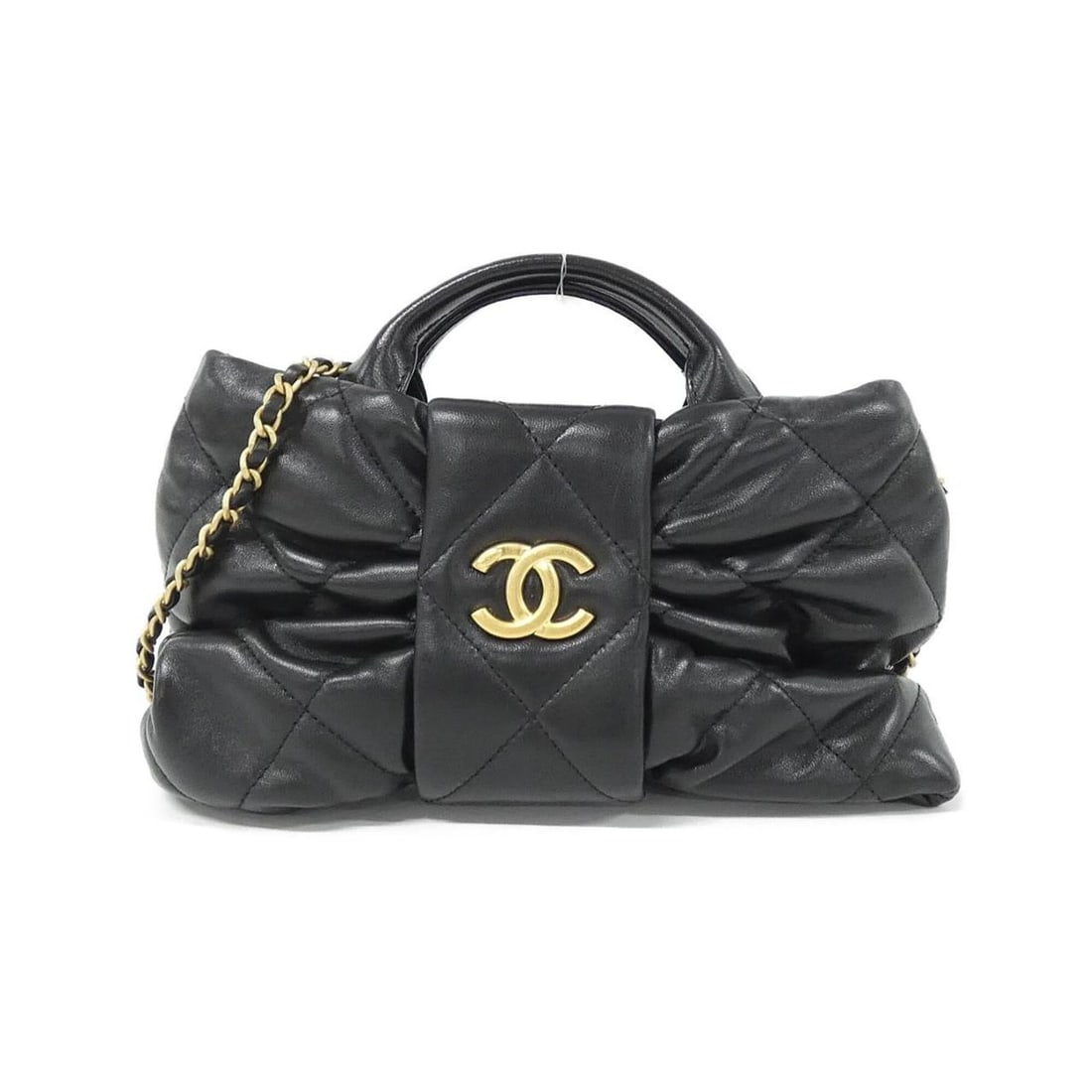 Chanel AS5849 handbag: --- Catalog ---Category: SizeSize (HxWxD): 17cm x 25cm x 5cm / 6.69'' x 9.84'' x 1.96''Category: DesignType: HandbagColor: BlackGender: WomenMaterial: Leather Hardware Color: Matte goldLeather/Fur Typ