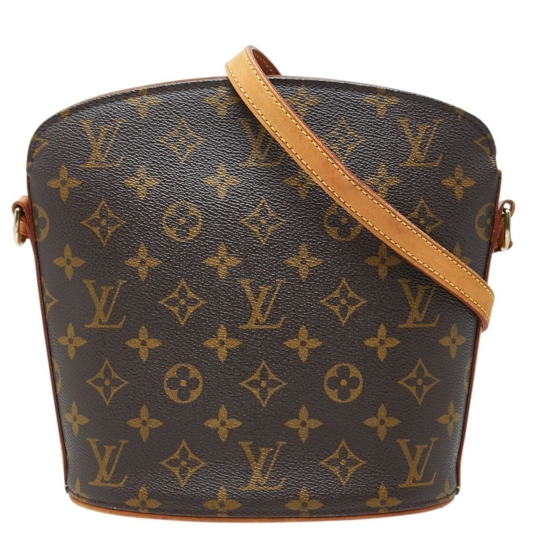 Louis Vuitton Monogram Druot Crossbody Shoulder Bag M51290 Brown Leather Women's LOUIS VUITTON: --- Catalog ---Category: SizeSize (HxWxD): 21.5cm x 20cm x 10cm / 8.46'' x 7.87'' x 3.93''Category: DesignType: Shoulder bagColor: BrownGender: WomenMaterial: PVC , Leather Category: GeneralMPN: M5129