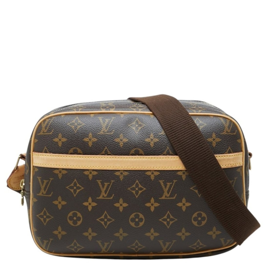 Louis Vuitton Monogram Reporter PM Crossbody Shoulder Bag M45254 Brown Leather Women's LOUIS VUITTON: --- Catalog ---Category: SizeSize (HxWxD): 20cm x 28cm x 13cm / 7.87'' x 11.02'' x 5.11''Category: DesignType: Shoulder bagColor: BrownGender: WomenMaterial: PVC , Leather Category: GeneralMPN: M45254