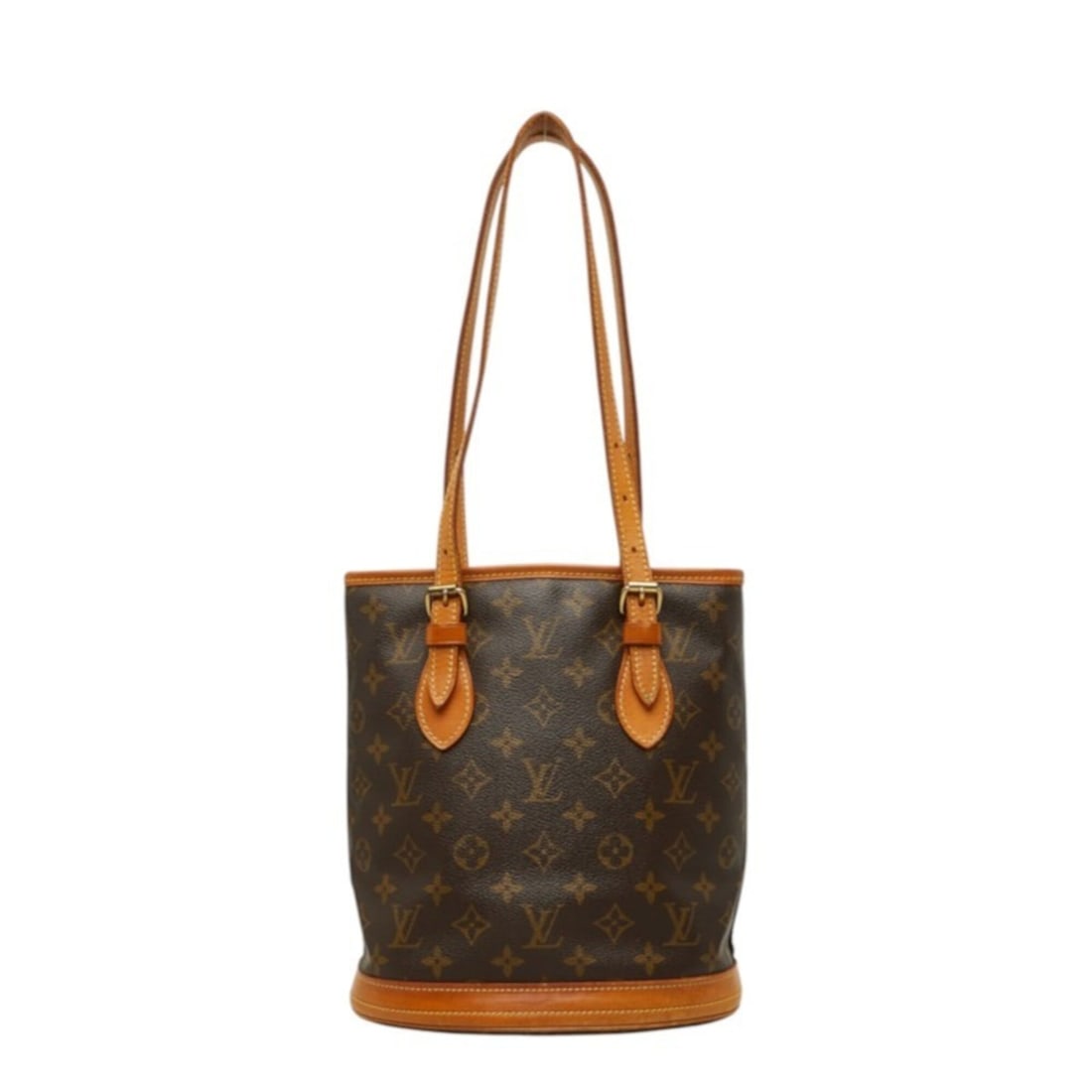 Louis Vuitton Monogram Bucket PM Shoulder Bag M42238 Brown Leather Women's LOUIS VUITTON (1 of 12)