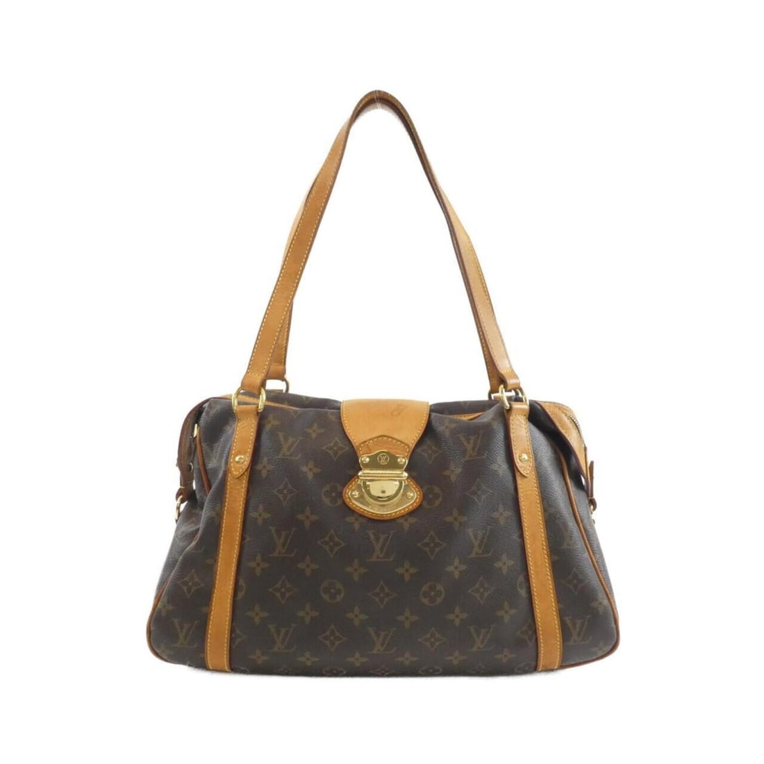 Louis Vuitton Monogram Streza PM M51186 Shoulder Bag: --- Catalog ---Category: SizeSize (HxWxD): 23cm x 40cm x 14cm / 9.05'' x 15.74'' x 5.51''Category: DesignType: Shoulder bagColor: Marron, MonogramGender: WomenMaterial: Coated canvas Category: General