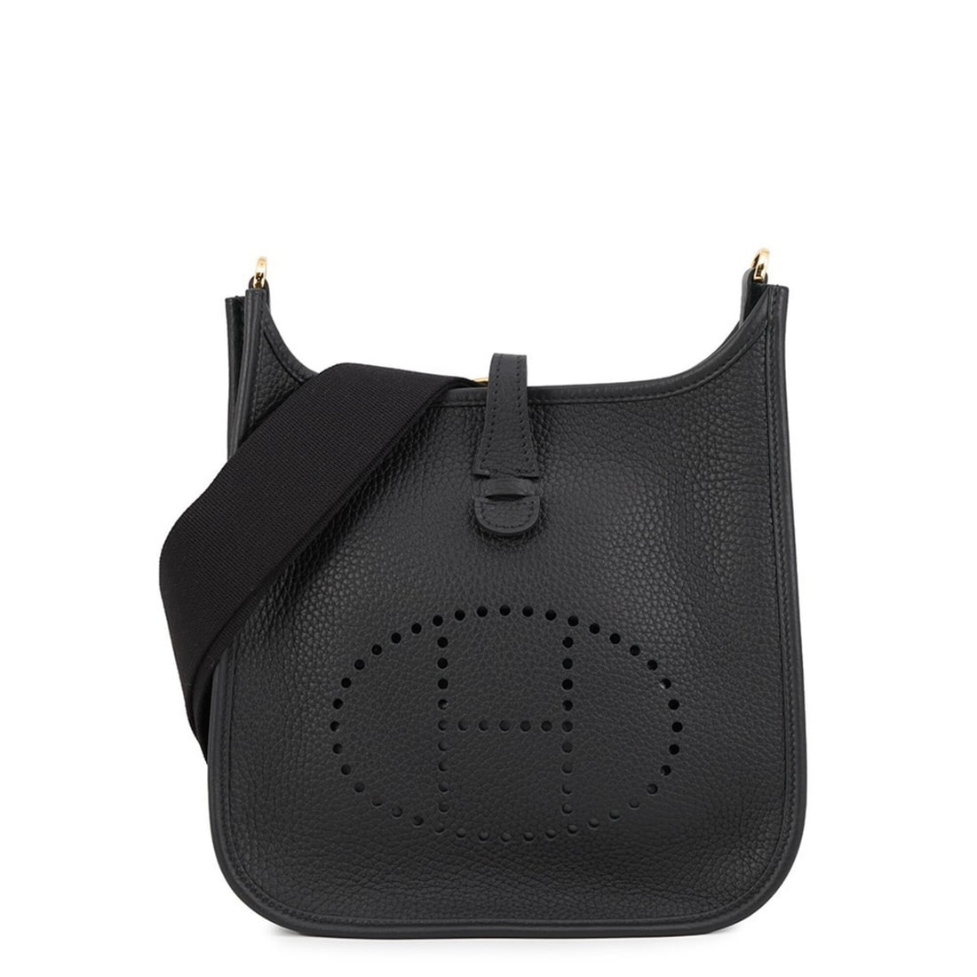 Hermes Evelyne 3 Shoulder Bag, Black, Taurillon Clemence Leather, G Stamp, HERMES Evelyne,: --- Catalog ---Category: SizeSize (HxWxD): 24.5cm x 23cm x 6cm / 9.64'' x 9.05'' x 2.36''Category: DesignType: Shoulder bagColor: BlackGender: Women,MenMaterial: Taurillon clemence leather Category: G