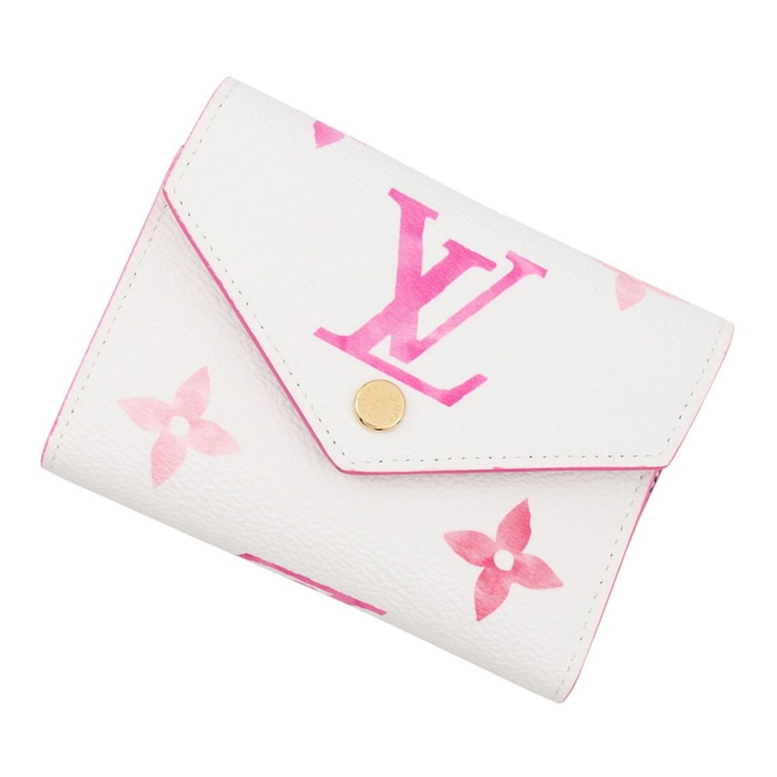 Louis Vuitton Tri-fold Wallet Monogram Empreinte Portefeuille Victorine M82062 LOUIS VUITTON Bicolor: --- Catalog ---Category: SizeSize (HxWxD): 9cm x 12cm / 3.54'' x 4.72''Category: DesignType: Wallet (tri-fold)Color: Almond green, Cream, PinkGender: WomenMaterial: Monogram Empreinte Category: Genera