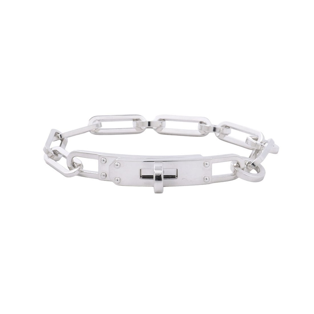 Hermes Kelly Chaine d'Ancre Bracelet, Chain, SV925 Silver, Size 15.: --- Catalog ---Category: SizeLength: 16cm / 6.29''Category: DesignType: Charm braceletGender: Women,MenMaterial: Silver 925Category: GeneralBrand: HermesCountry of Origin: Italy--- Item List ---Sectio