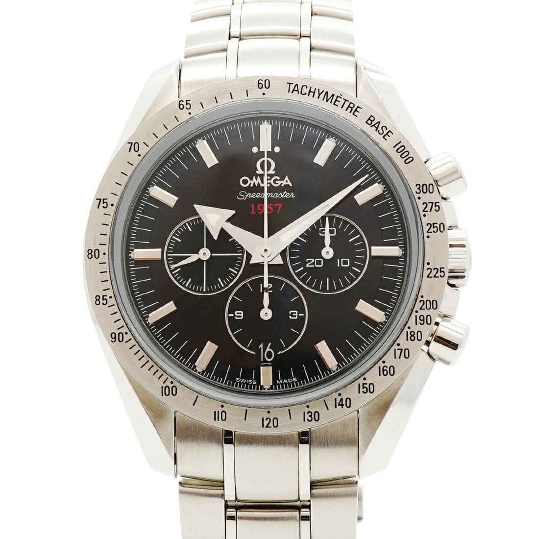 Omega Speedmaster Broad Arrow 1957 321.10.42.50.01.001 Black Dial Men's Watch: --- Catalog ---Category: SizeWrist Size: 18cm / 7.08''Case Diameter: 42mm / 1.65''Category: DesignType: WristwatchGender: MenColor (Dial): BlackMaterial (Band): Stainless steelCategory: GeneralMPN: 32