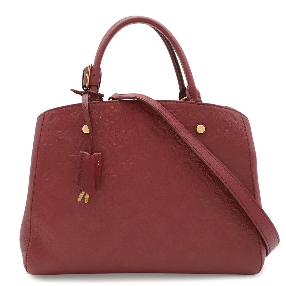 LOUIS VUITTON Louis Vuitton Monogram Empreinte Montaigne MM Handbag Shoulder Bag Raisin Wine Red: --- Catalog ---Category: SizeWeight: 930g / 2.05lb.Size (HxWxD): 23.5cm x 30cm x 15cm / 9.25'' x 11.81'' x 5.9''Strap Length: 74cm / 29.13''Category: DesignType: Handbag, Shoulder bagColor: RaisinGend