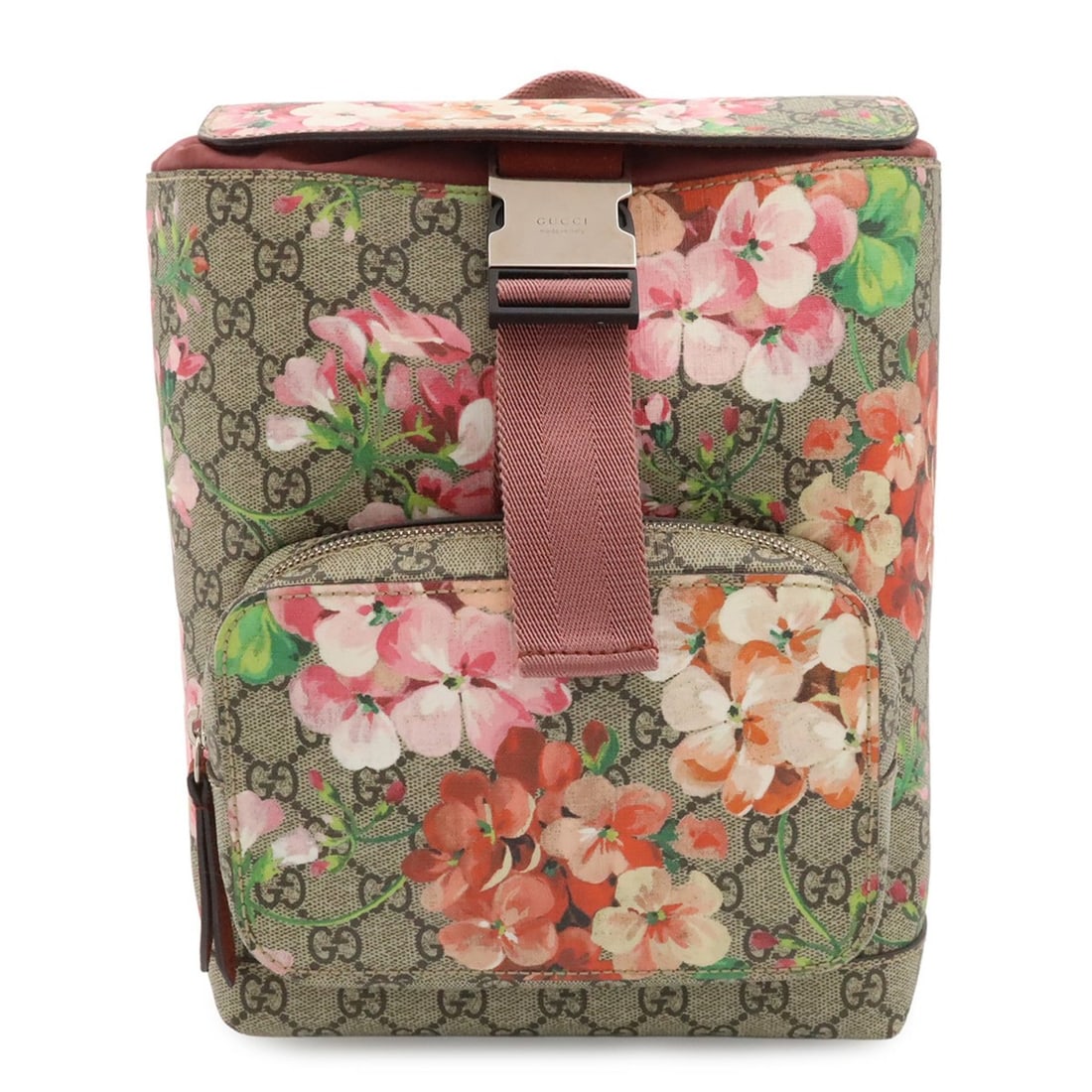 GUCCI GG Blooms Supreme Backpack Rucksack Daypack Flower Beige Pink Multicolor 410544: --- Catalog ---Category: SizeSize (HxWxD): 28cm x 20.5cm x 10cm / 11.02'' x 8.07'' x 3.93''Category: DesignType: BackpackColor: Beige pink, Multi-color, PinkGender: WomenMaterial: GG Supreme Category: