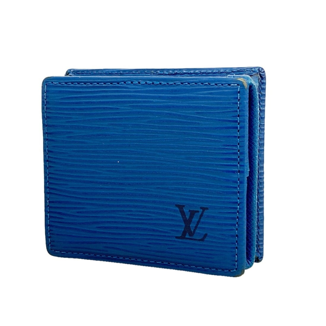 Louis Vuitton Epi Leather Portemonnaie Boite Wallet/Coin Case M63695 Toledo Blue (Men's/Women's): --- Catalog ---Category: SizeSize (HxWxD): 7.5cm x 8.5cm x 2cm / 2.95'' x 3.34'' x 0.78''Category: DesignType: Coin purse/coin caseColor: Toledo blueGender: Men,WomenCategory: GeneralMPN: M63695Brand: