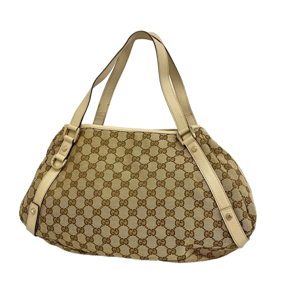Gucci GG Canvas Abby Tote Bag 130736 Beige Brown Champagne Women's P3443131 (1 of 14)
