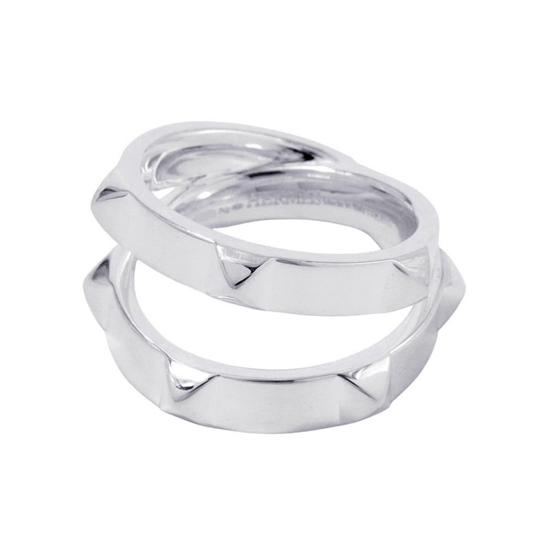Hermes ring, Clou de H double round SV925 silver, size 53. HERMES ring. (1 of 20)
