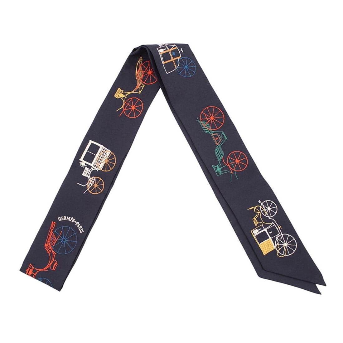 Hermes scarf muffler twilly long A Toute Berline silk HERMES 2025 (1 of 20)