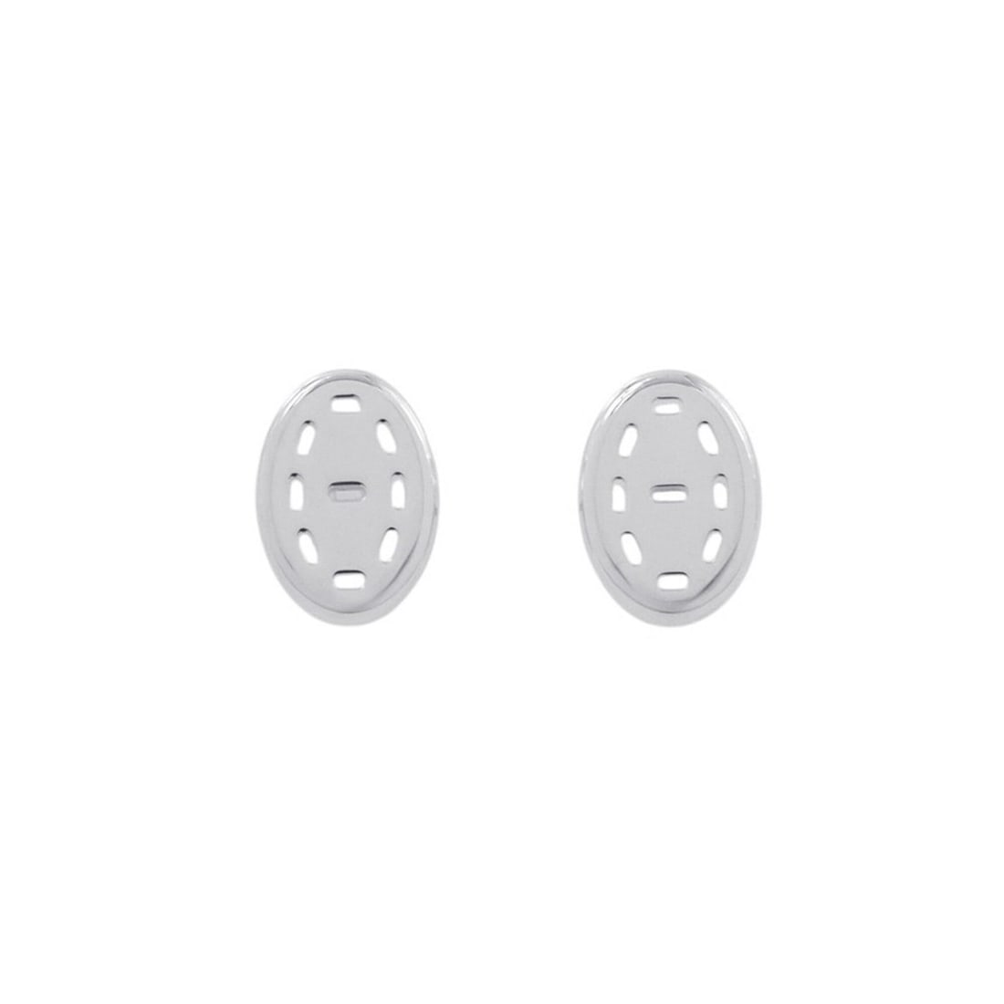Hermes Earrings Point Sellier SV925 Silver HERMES (1 of 9)