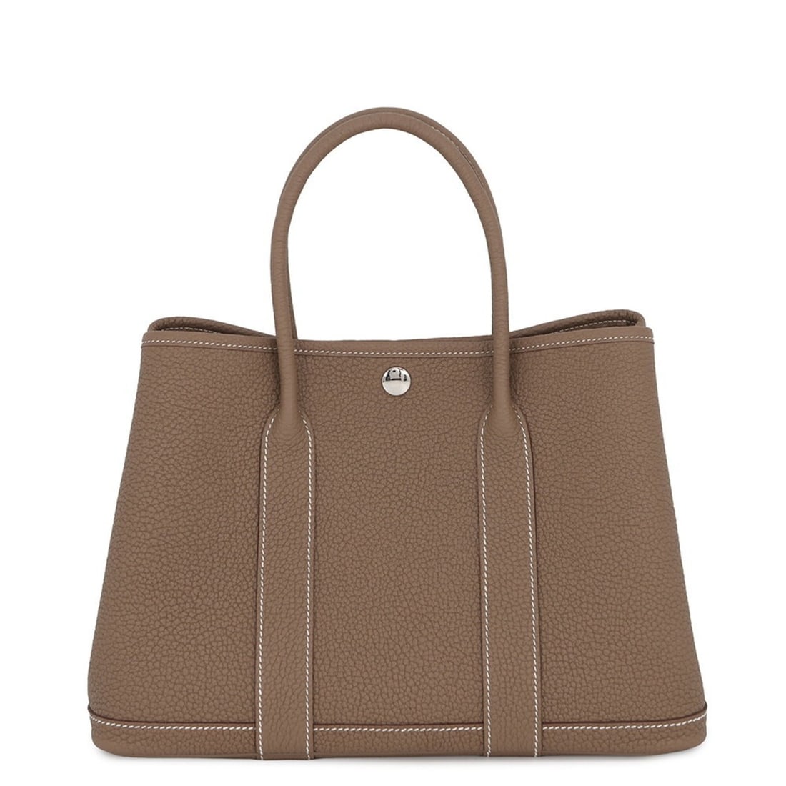 Hermes Garden TPM Tote Bag, Etoupe Negonda, G Stamp, HERMES Party, Garden, Handbag, Women's: --- Catalog ---Category: SizeSize (HxWxD): 21cm x 30cm x 13cm / 8.26'' x 11.81'' x 5.11''Category: DesignType: Handbag, Tote bagColor: Etoupe grayGender: WomenMaterial: Negonda leather Category: Gener