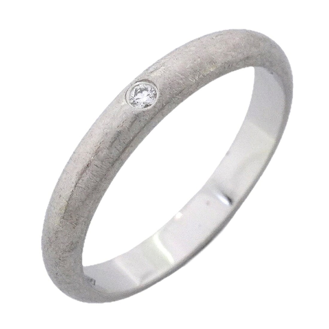 Cartier Classic Ring, 1PD (Pt950) Platinum Diamond, Size 47, Ladies': --- Catalog ---Category: SizeUS Size: 4Brand Size: 47Category: DesignType: Band ringStone: DiamondGender: WomenMaterial: Platinum 950Category: GeneralBrand: Cartier--- Item List ---Section: ConditionR