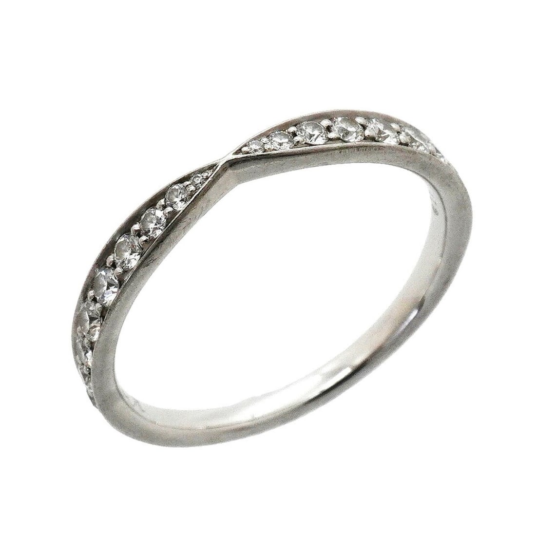Tiffany & Co. Harmony Ring, Pt950 Platinum, Diamond, Size 11, Women's: --- Catalog ---Category: SizeJP Size: 11US Size: 6Category: DesignType: Band ringStone: DiamondGender: WomenMaterial: Platinum 950Category: GeneralBrand: Tiffany--- Item List ---Section: ConditionRank
