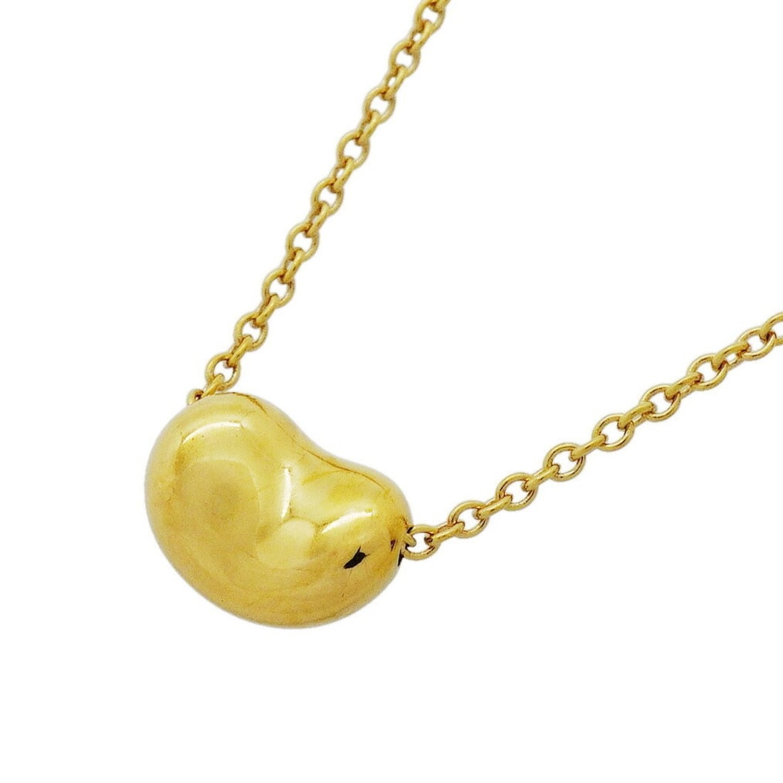 Tiffany & Co. Bean Necklace, 18K Yellow Gold, Women's: --- Catalog ---Category: SizePendant Size: 6.2mm x 9.1mm / 0.24'' x 0.35''Neck Circumference: 40.5 cm / 15.94''Category: DesignGender: WomenMaterial: Yellow gold (18K)Necklace Type: NecklaceCategory: 
