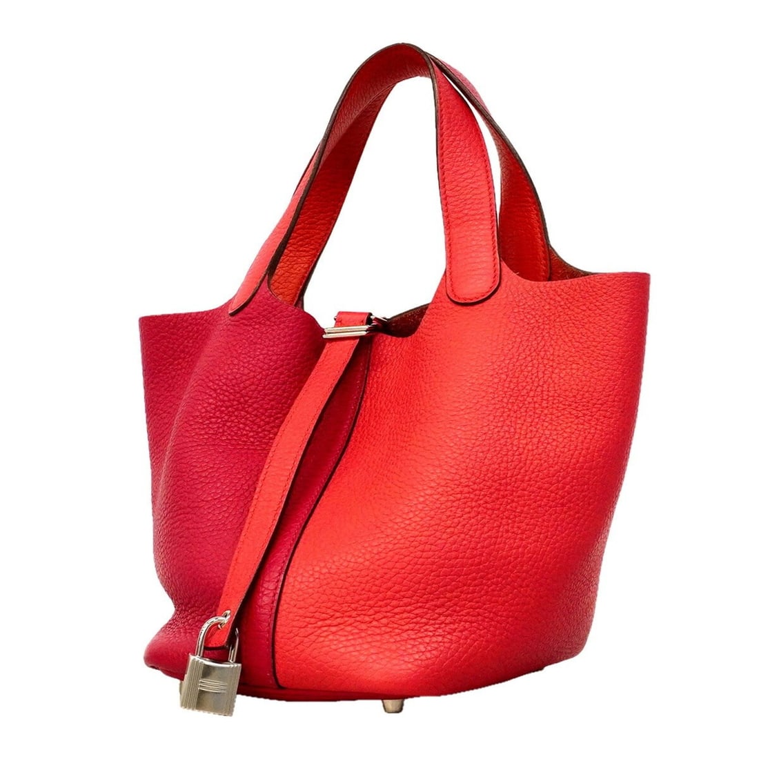 Hermes Picotin Lock PM Casaque Handbag, Taurillon Clemence Leather, Rose Extreme Rouge, Y Stamp, (1 of 14)