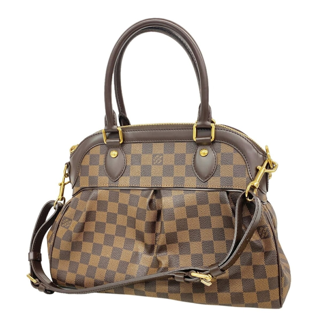 Louis Vuitton Damier Trevi PM Handbag N51997 Ebene 2-way bag for women: --- Catalog ---Category: SizeSize (HxWxD): 28cm x 33.5cm x 15cm / 11.02'' x 13.18'' x 5.9''Category: DesignType: HandbagColor: EbeneGender: WomenCategory: GeneralMPN: N51997Brand: Louis Vuitton--- Ite