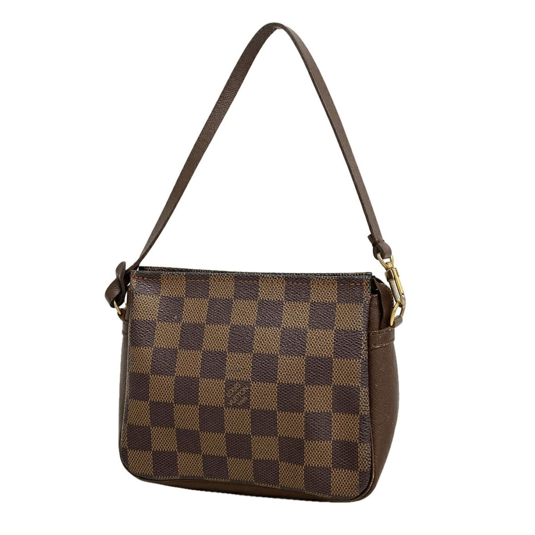 Louis Vuitton Damier Trousse Makeup Bag/Pouch N51982 Ebene (Women's): --- Catalog ---Category: SizeSize (HxWxD): 14cm x 16cm x 5.5cm / 5.51'' x 6.29'' x 2.16''Category: DesignType: PouchColor: EbeneGender: WomenCategory: GeneralMPN: N51982Brand: Louis Vuitton--- Item Li