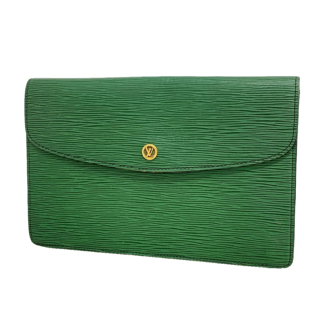 Louis Vuitton Epi Montaigne 27 Clutch Bag M52654 Borneo Green (Men's/Women's): --- Catalog ---Category: SizeSize (HxWxD): 17.5cm x 27cm x 3.5cm / 6.88'' x 10.62'' x 1.37''Category: DesignType: Clutch bagColor: Borneo greenGender: Men,WomenCategory: GeneralMPN: M52654Brand: Louis