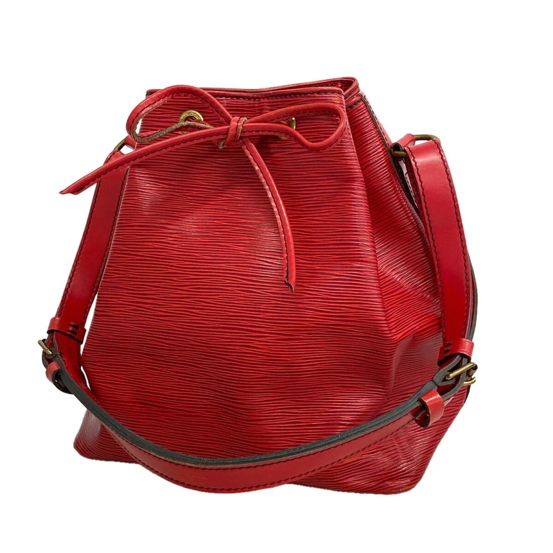 Louis Vuitton Epi Petit Noé Shoulder Bag M44107 Castilian Red Women's (1 of 12)
