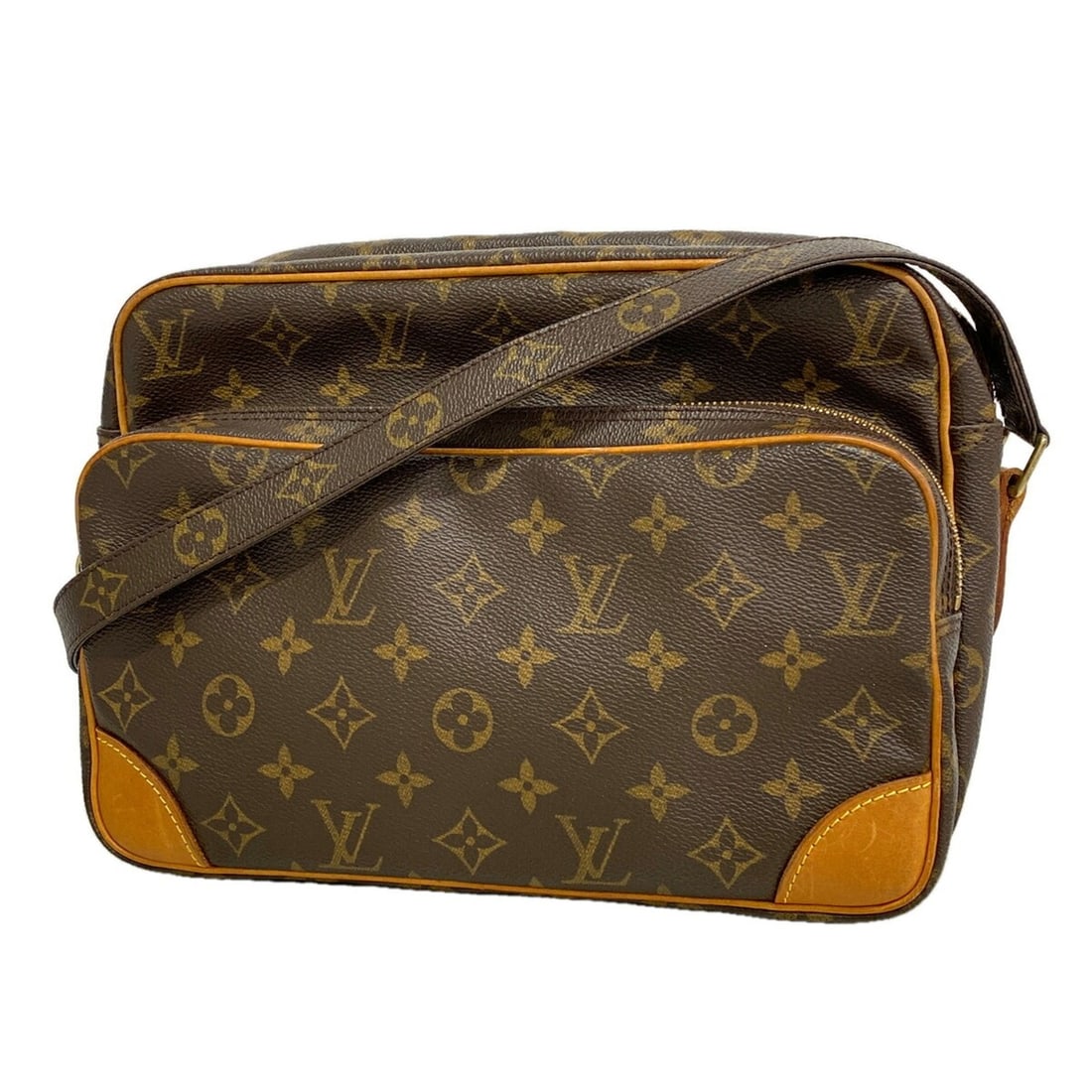 Louis Vuitton Monogram Nile Shoulder Bag M45244 Brown Women's: --- Catalog ---Category: SizeSize (HxWxD): 20cm x 28cm x 12cm / 7.87'' x 11.02'' x 4.72''Category: DesignType: Shoulder bagColor: BrownGender: WomenCategory: GeneralMPN: M45244Brand: Louis Vuitton--- 