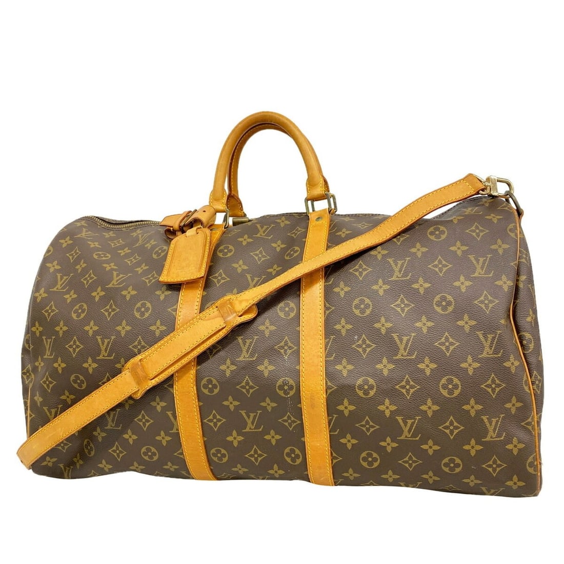 Louis Vuitton Bags - Boston Monogram Keepall Bandoulière 55 M41414 Brown Men's & Women's: --- Catalog ---Category: SizeSize (HxWxD): 31cm x 56cm x 25cm / 12.2'' x 22.04'' x 9.84''Category: DesignType: Boston bagColor: BrownGender: Men,WomenCategory: GeneralMPN: M41414Brand: Louis Vuitton--