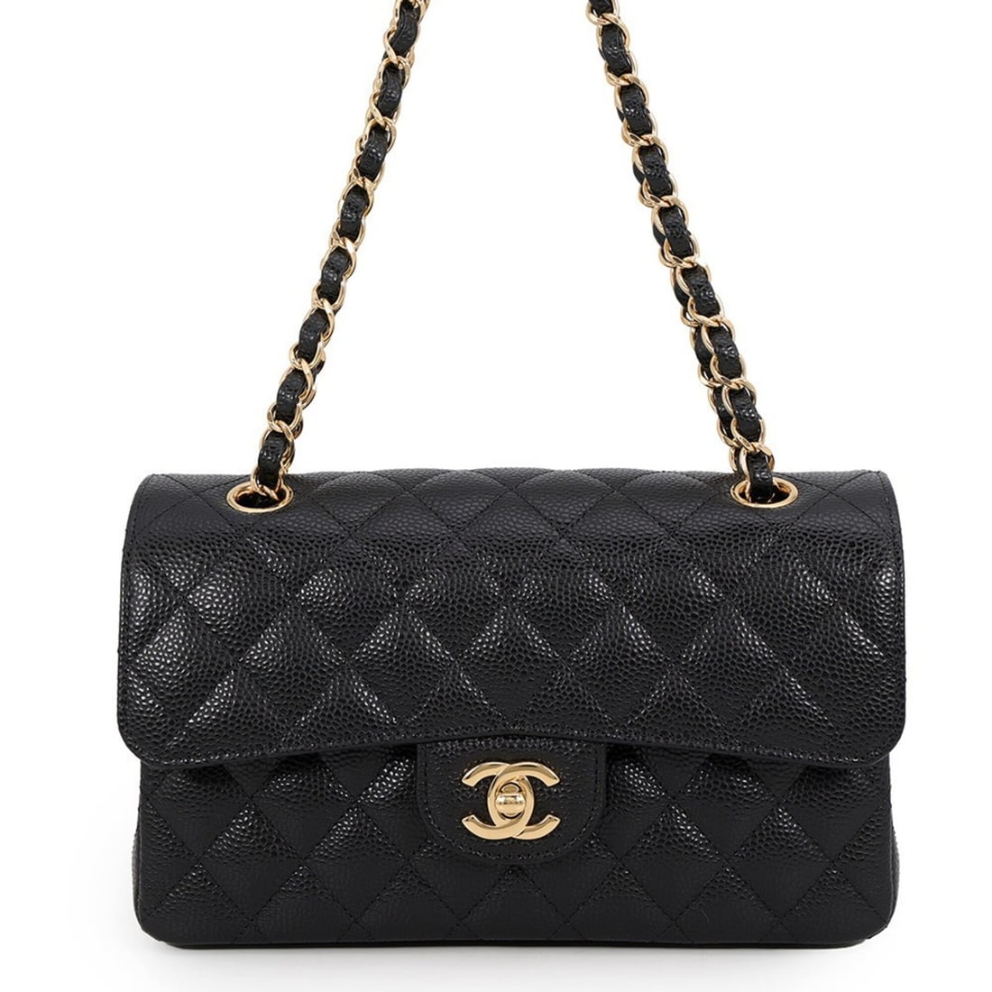 Chanel Chain Shoulder Bag Classic Matelassé 23 Coco Mark Caviar Skin A01113 CHANEL Black Handbag: --- Catalog ---Category: SizeSize (HxWxD): 13.5cm x 22.5cm x 6.5cm / 5.31'' x 8.85'' x 2.55''Category: DesignType: Handbag, Shoulder bagColor: BlackGender: WomenMaterial: Grained Calfskin Hardware Col