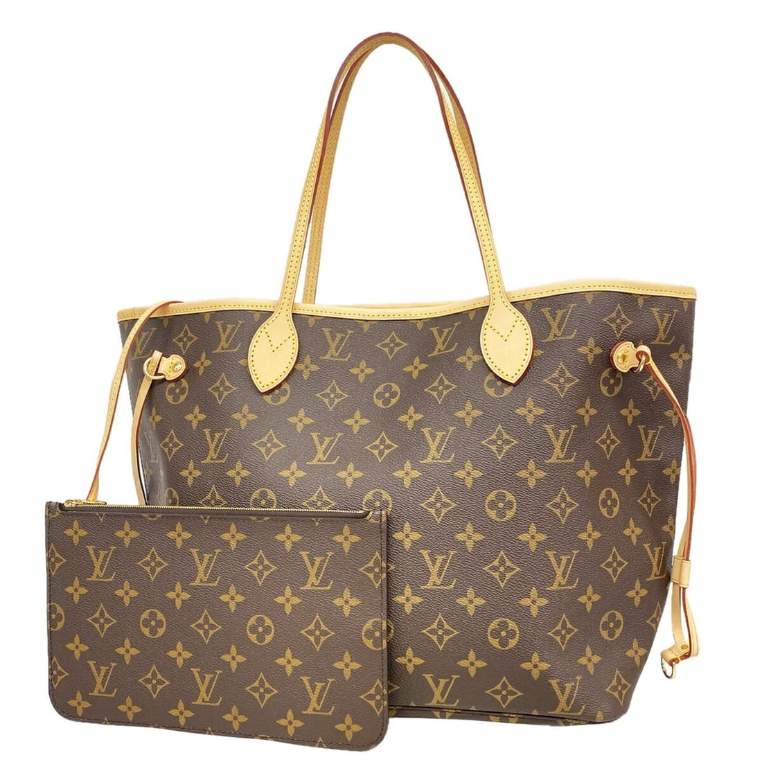 Louis Vuitton Monogram Neverfull MM Tote Bag M46975 Rose Beige (Women's) (1 of 12)