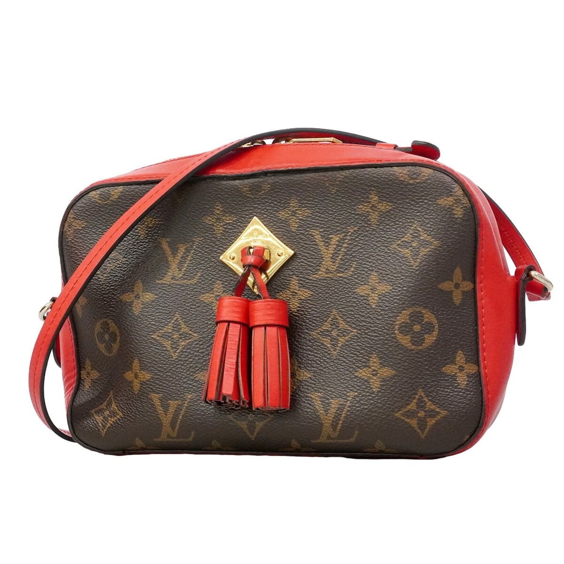 Louis Vuitton Monogram Saint-Onge Handbag M43556 Coquelicot 2-way bag for women: --- Catalog ---Category: SizeSize (HxWxD): 14.5cm x 21.5cm x 7.5cm / 5.7'' x 8.46'' x 2.95''Category: DesignType: HandbagColor: CoquelicotsGender: WomenCategory: GeneralMPN: M43556Brand: Louis Vuitton