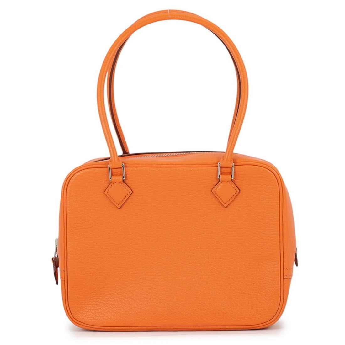Hermes Plume Mini Orange Chevre Mysore Handbag (H stamp) HERMES (1 of 12)