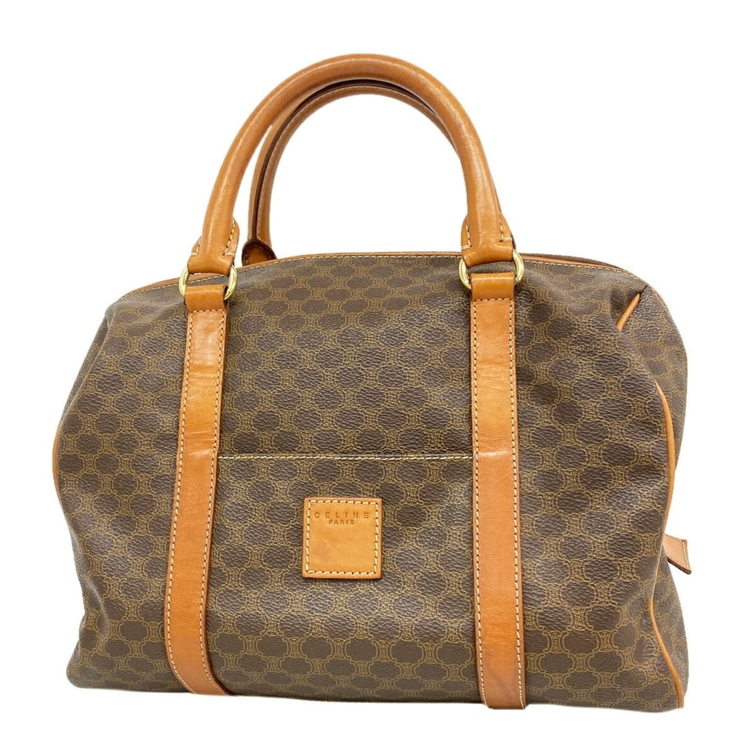 Celine Macadam Brown Handbag for Women: --- Catalog ---Category: SizeSize (HxWxD): 20.5cm x 29cm x 16cm / 8.07'' x 11.41'' x 6.29''Category: DesignType: HandbagColor: BrownGender: WomenMaterial: PVC Hardware Color: GoldCategory: GeneralBran