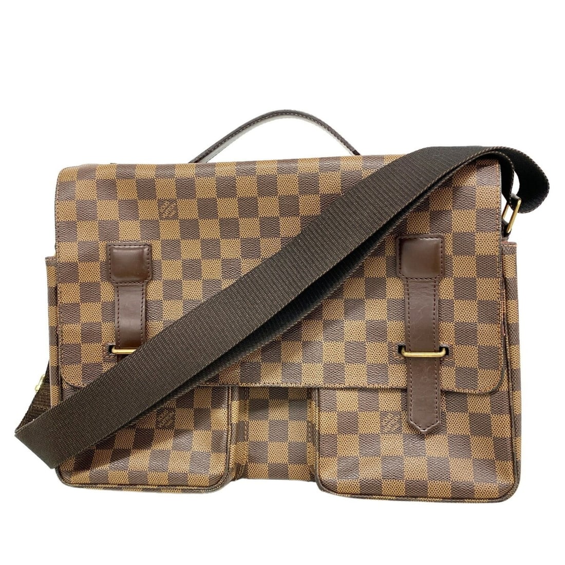 Louis Vuitton Damier Broadway Handbag N42270 Ebene 2-way bag for men: --- Catalog ---Category: SizeSize (HxWxD): 25cm x 35cm x 12.5cm / 9.84'' x 13.77'' x 4.92''Category: DesignType: HandbagColor: EbeneGender: MenCategory: GeneralMPN: N42270Brand: Louis Vuitton--- Item 