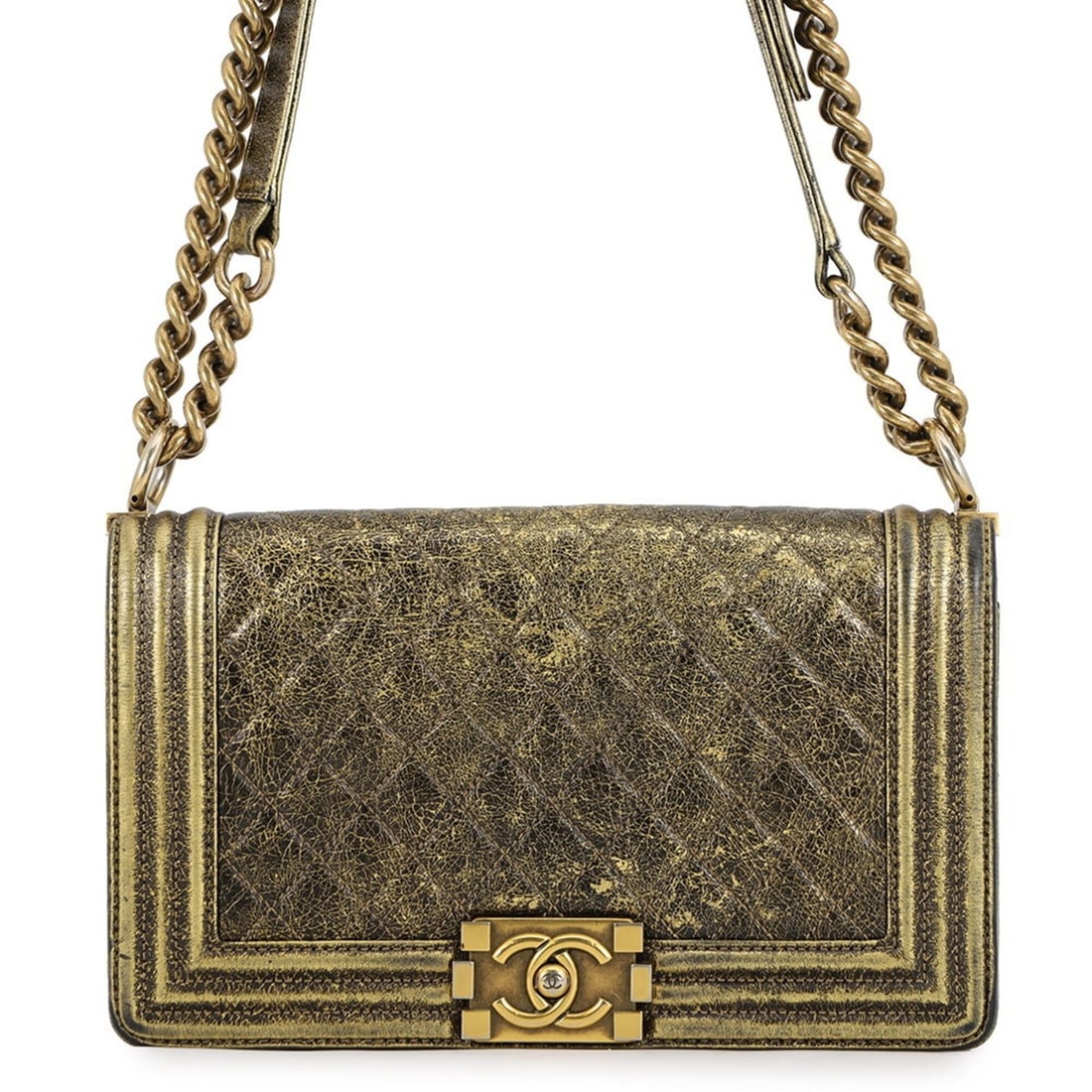 Chanel Chain Shoulder Bag Boy Small Matelassé Coco Mark Lambskin A67085 Black Handbag Women's (1 of 17)