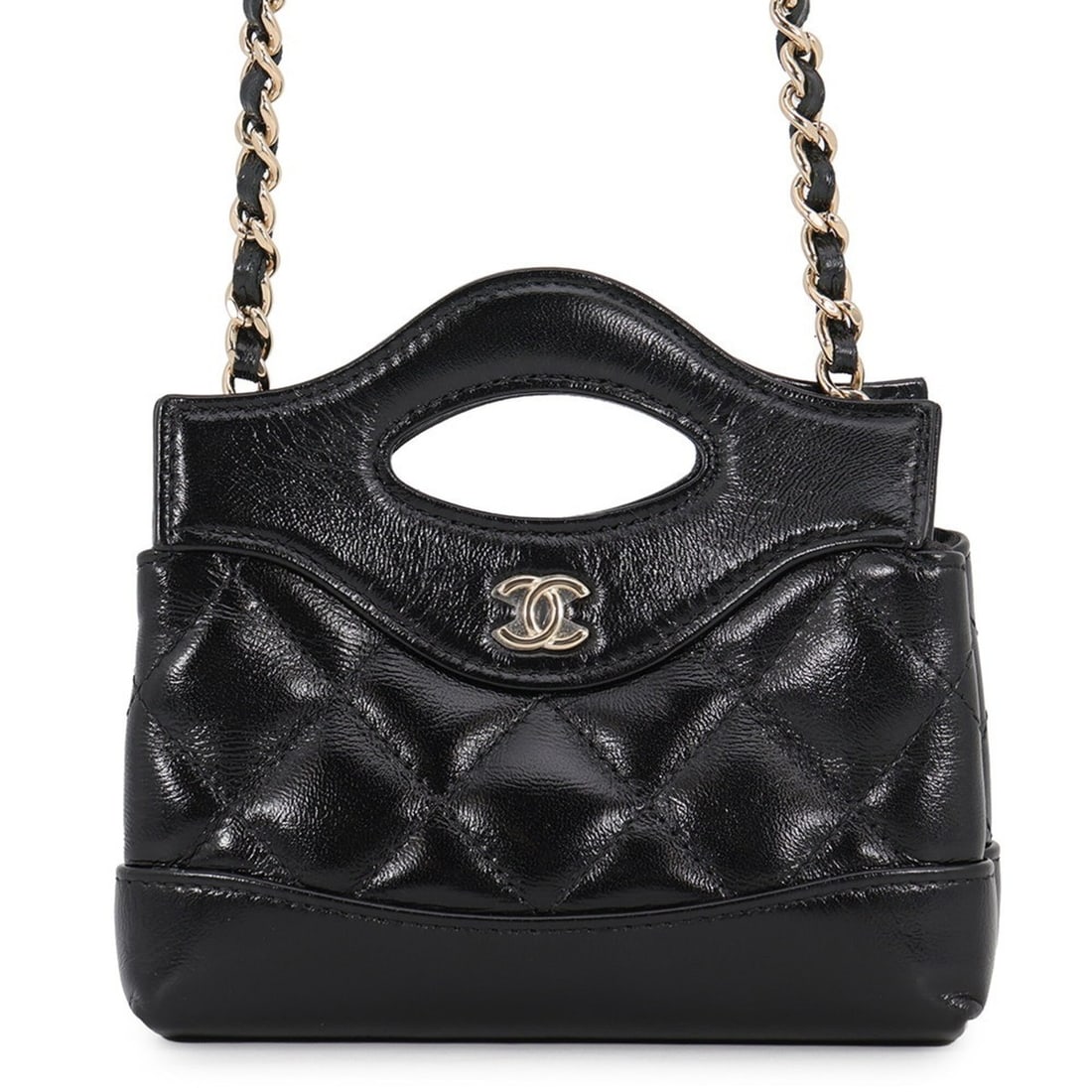 Chanel Chain Shoulder Bag, Coco Mark, Matelassé, Lambskin, AP3875, CHANEL Handbag, Clutch, Black,: --- Catalog ---Category: SizeSize (HxWxD): 12cm x 13.5cm x 4cm / 4.72'' x 5.31'' x 1.57''Category: DesignType: Handbag, Shoulder bagColor: BlackGender: WomenMaterial: Leather Hardware Color: GoldLeath