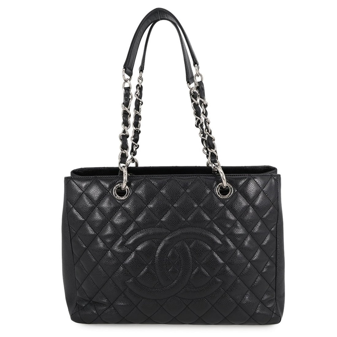 Chanel Chain Tote Bag, Coco Mark, Matelassé GST, Caviar Skin, A50995, CHANEL Shoulder Black,: --- Catalog ---Category: SizeSize (HxWxD): 23cm x 34cm x 13cm / 9.05'' x 13.38'' x 5.11''Category: DesignType: Handbag, Shoulder bagColor: BlackGender: WomenMaterial: Grained Calfskin Hardware Color: 