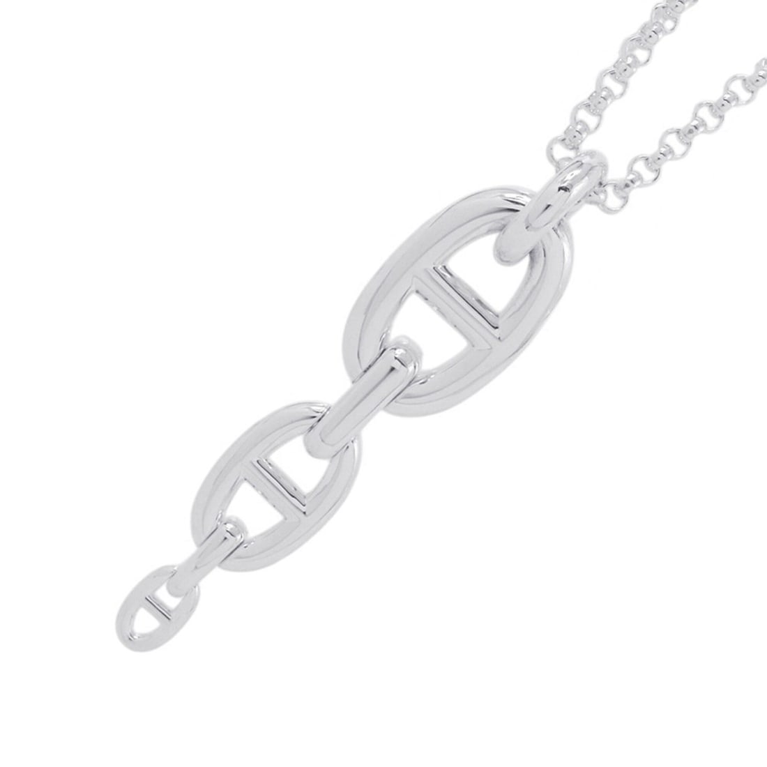 Hermes Chaine d'Ancre Enchainée GM Necklace, SV925 Silver, HERMES Pendant, (1 of 11)