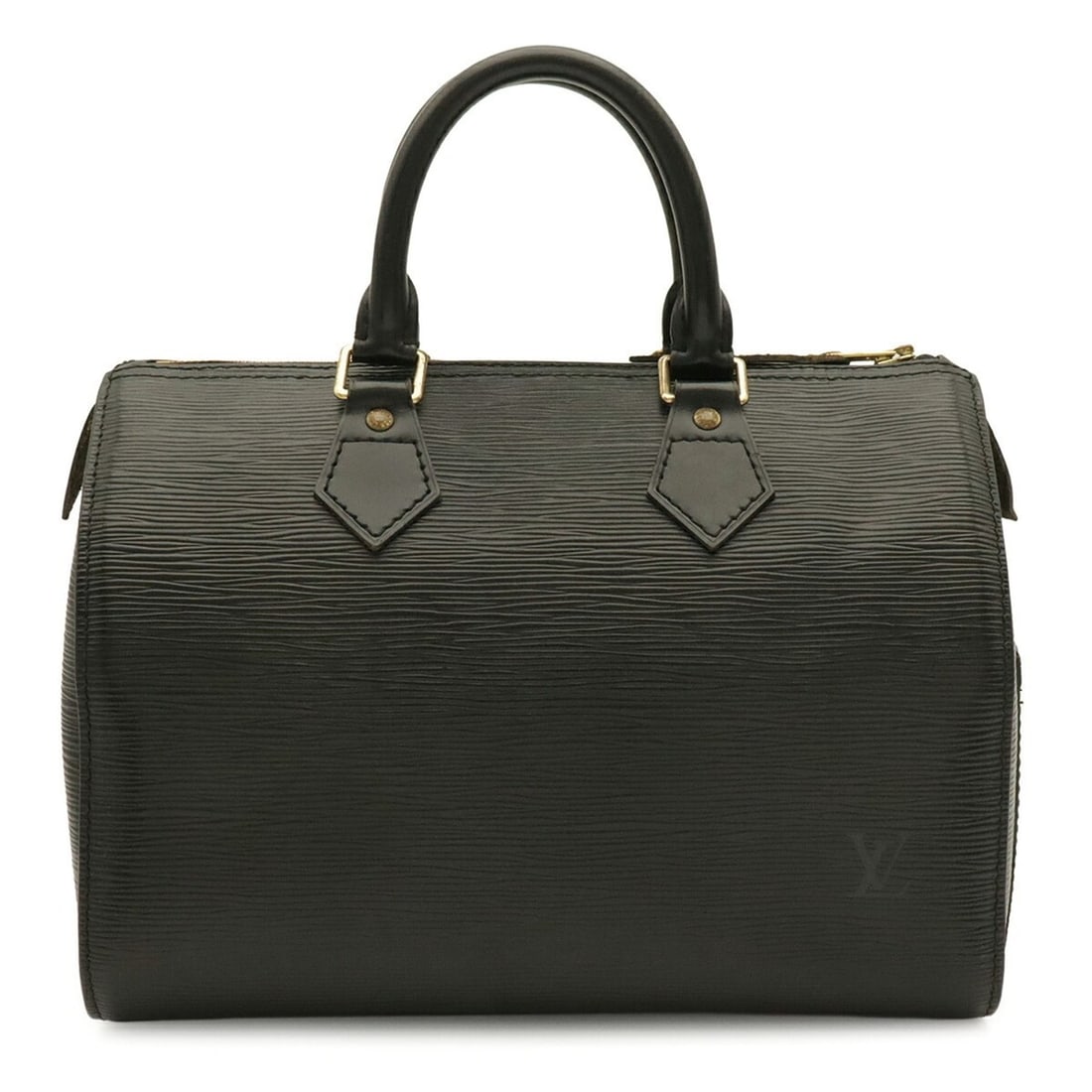 LOUIS VUITTON Epi Speedy 25 Handbag, Noir (Black), M59032: --- Catalog ---Category: SizeSize (HxWxD): 19cm x 27.5cm x 15cm / 7.48'' x 10.82'' x 5.9''Category: DesignType: Boston bag, HandbagColor: Black, NoirGender: WomenMaterial: Epi leather Category: Genera