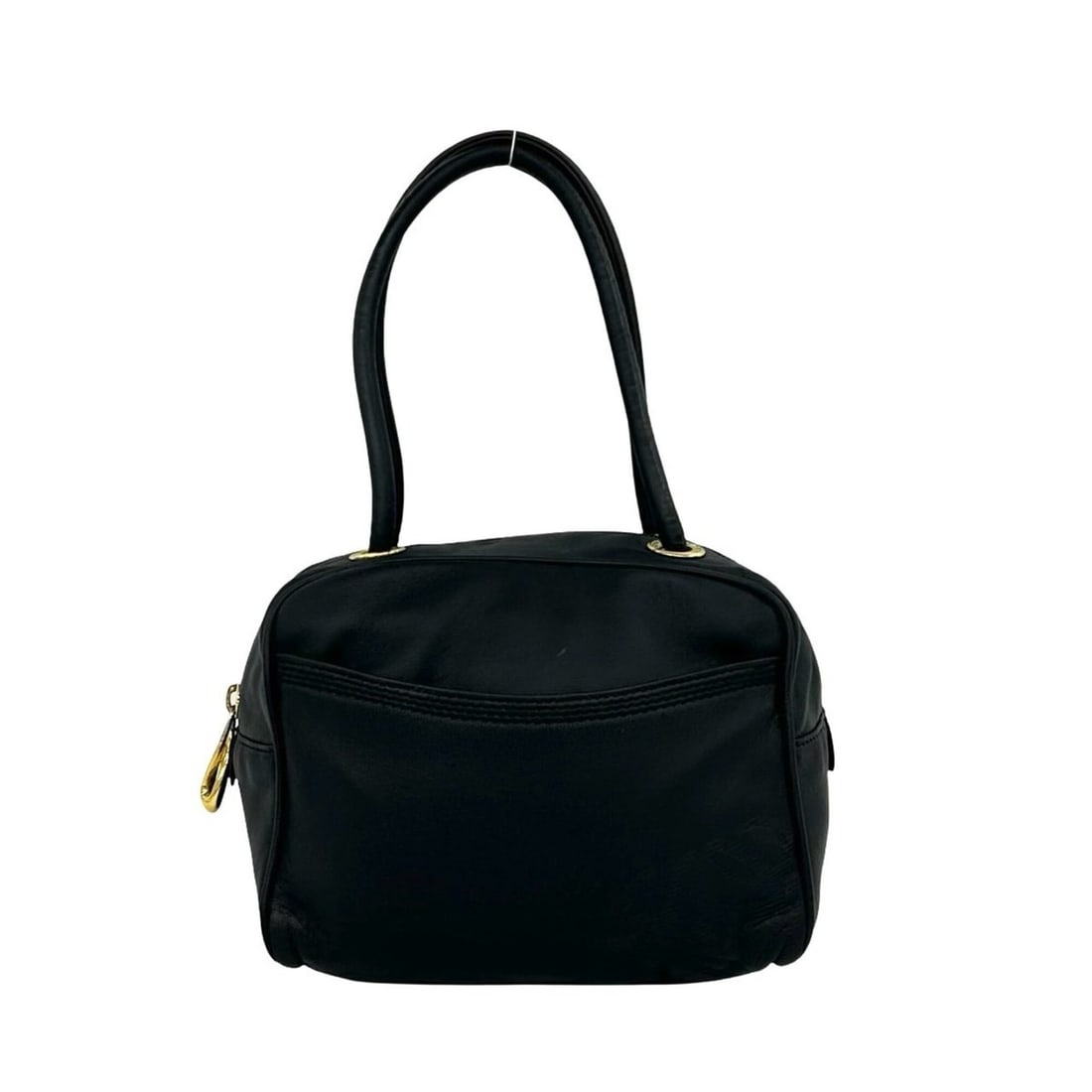 LOEWE Vintage Anagram Logo Engraved Nappa Leather Mini Handbag, Black, 28170 (1 of 10)