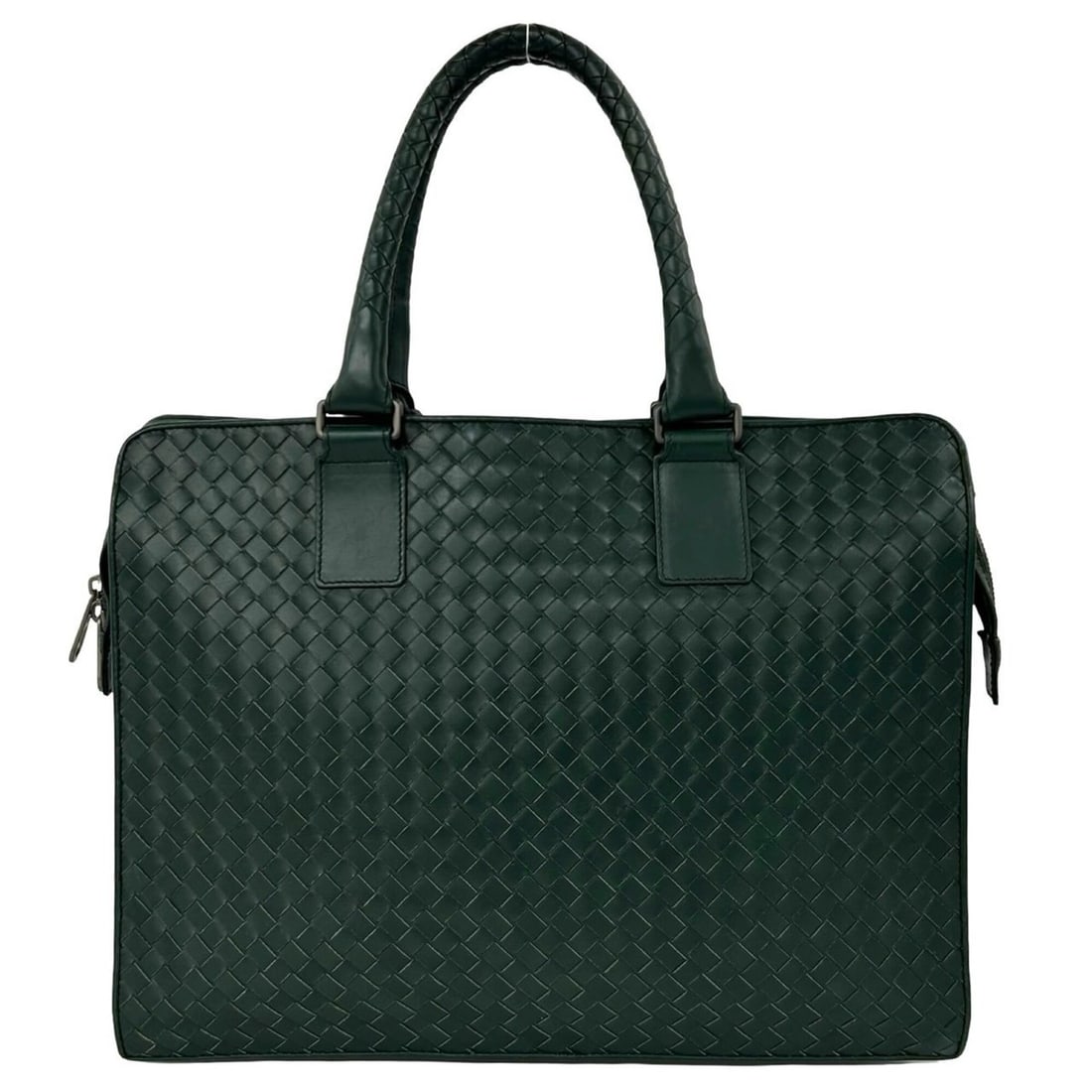 BOTTEGA VENETA Vintage Intrecciato Leather Business Bag for Men, Green, 30331: --- Catalog ---Category: SizeSize (HxWxD): 29cm x 37.5cm x 10cm / 11.41'' x 14.76'' x 3.93''Category: DesignType: BriefcaseColor: GreenGender: MenMaterial: Leather Category: GeneralBrand: Bottega Vene