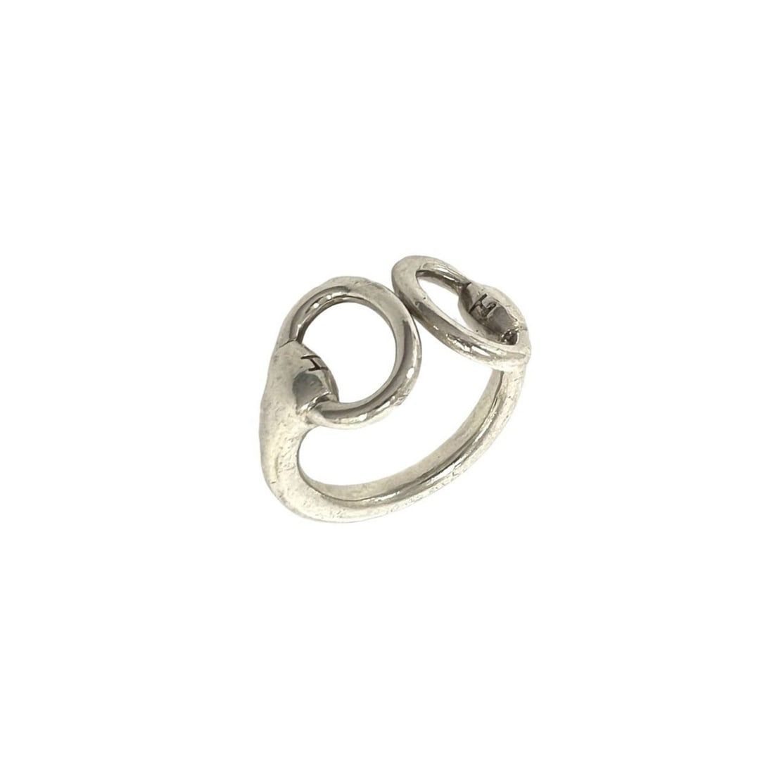 HERMES Vintage Nausicaä Ring, Sterling Silver 925, Finger Accessory, 94766: --- Catalog ---Category: SizeJP Size: 10US Size: 5.5Category: DesignType: Band ringColor: SilverGender: WomenMaterial: Silver 925Category: GeneralBrand: Hermes--- Item List ---Section: ConditionRankin