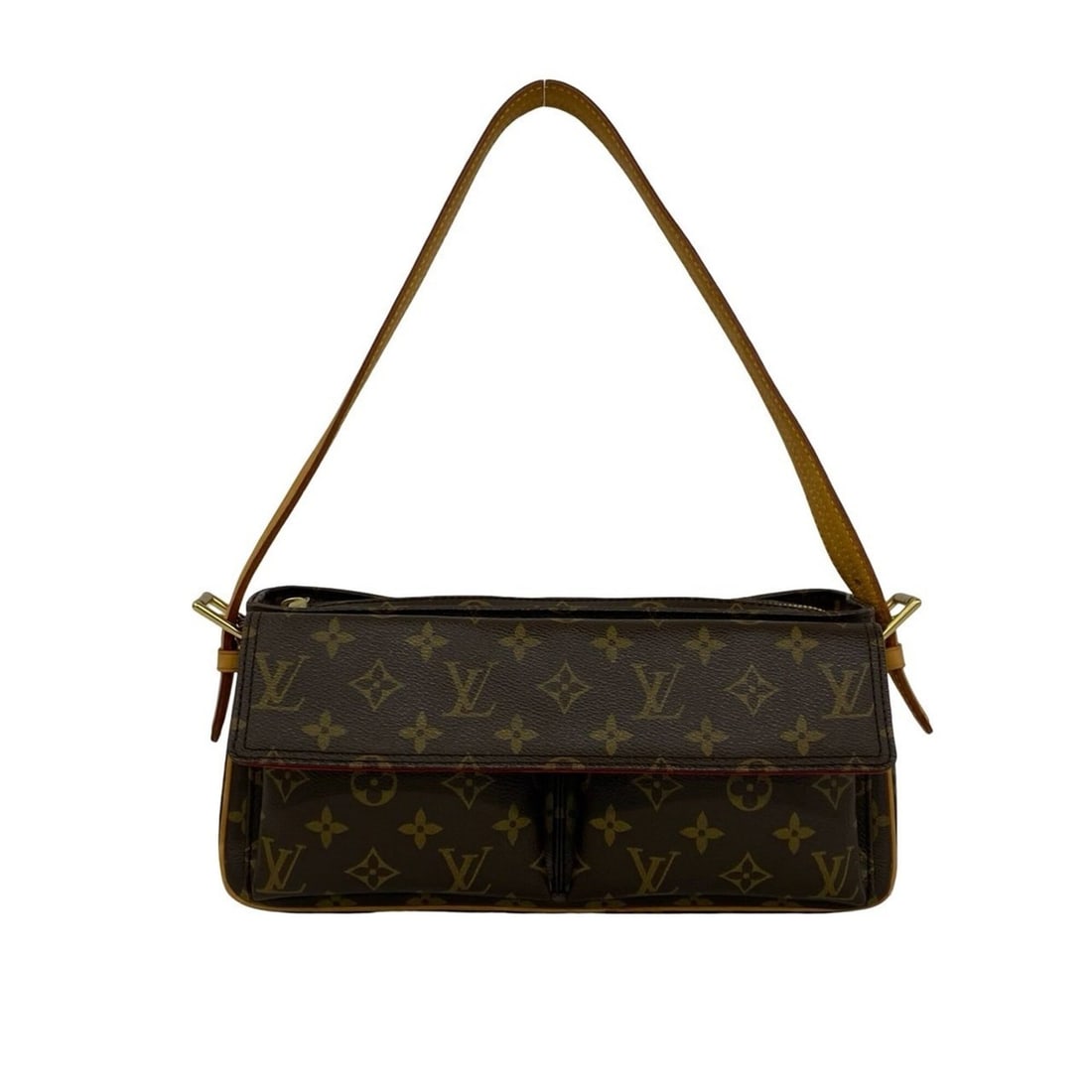LOUIS VUITTON Vivacite MM Monogram Leather One Shoulder Bag Handbag Brown 23415: --- Catalog ---Category: SizeSize (HxWxD): 15cm x 30cm x 9cm / 5.9'' x 11.81'' x 3.54''Category: DesignType: Handbag, Shoulder bagColor: BrownGender: WomenMaterial: Leather , PVC Category: GeneralBran