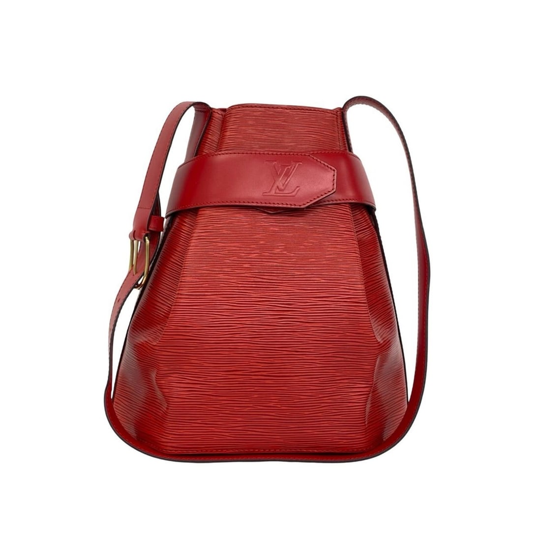 LOUIS VUITTON Vintage Sac Depaule Epi Leather Shoulder Bag, Castilian Red, 13694: --- Catalog ---Category: SizeSize (HxWxD): 29cm x 26.5cm x 14.5cm / 11.41'' x 10.43'' x 5.7''Category: DesignType: Shoulder bagColor: Red colorGender: WomenMaterial: Leather Category: GeneralBrand: Lo