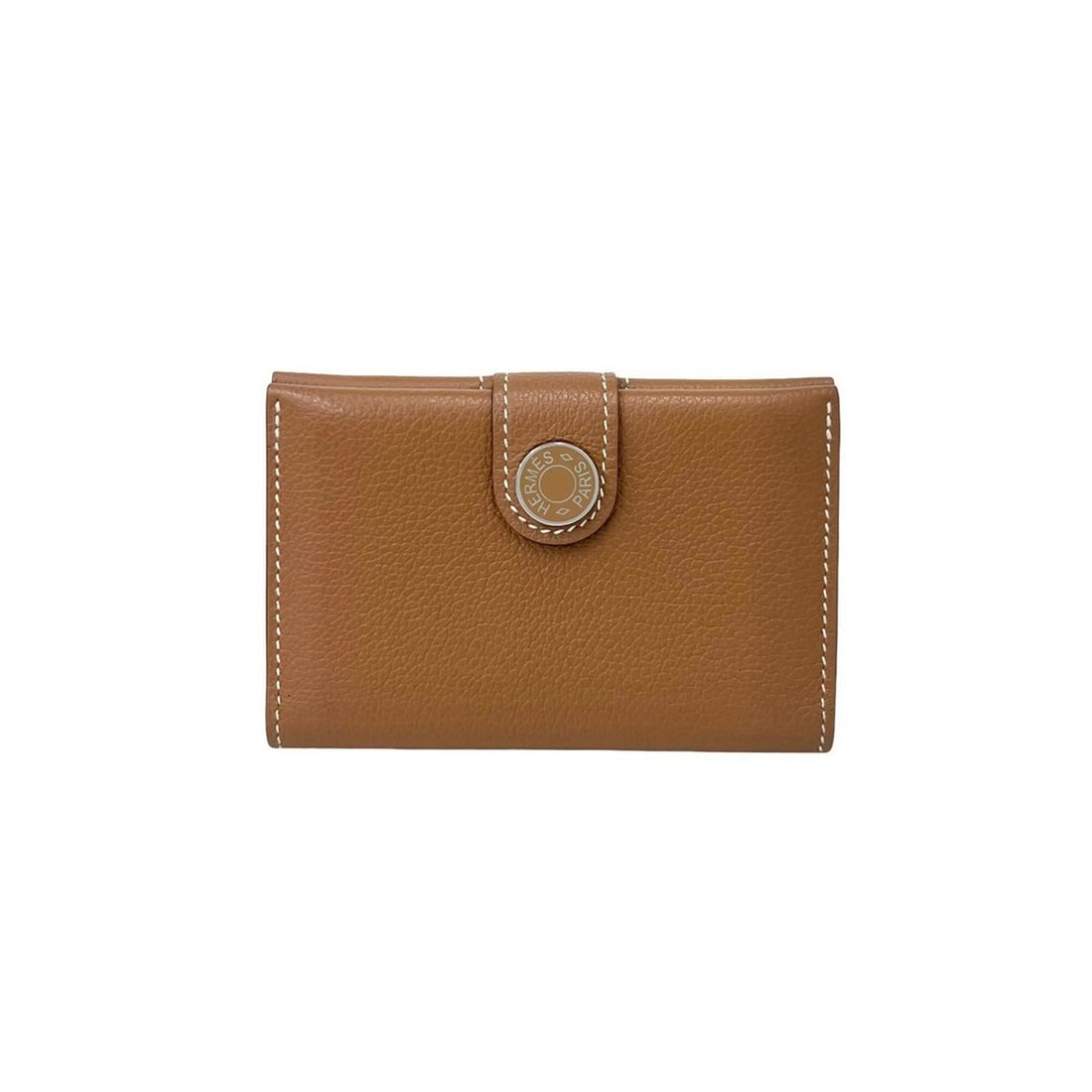 HERMES RMS Evercolor Leather Business Card Holder/Card Case/Pass Case Compact Wallet Gold 44169 (1 of 15)