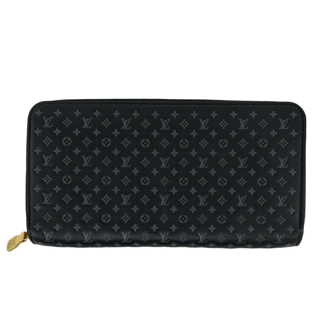 LOUIS VUITTON Zippy Wallet Nanogram Leather Genuine Long Black 65344: --- Catalog ---Category: SizeSize (HxWxD): 10.5cm x 19cm x 2.8cm / 4.13'' x 7.48'' x 1.1''Category: DesignType: Long wallet (bi-fold)Color: BlackGender: WomenMaterial: Leather Category: GeneralBrand: 