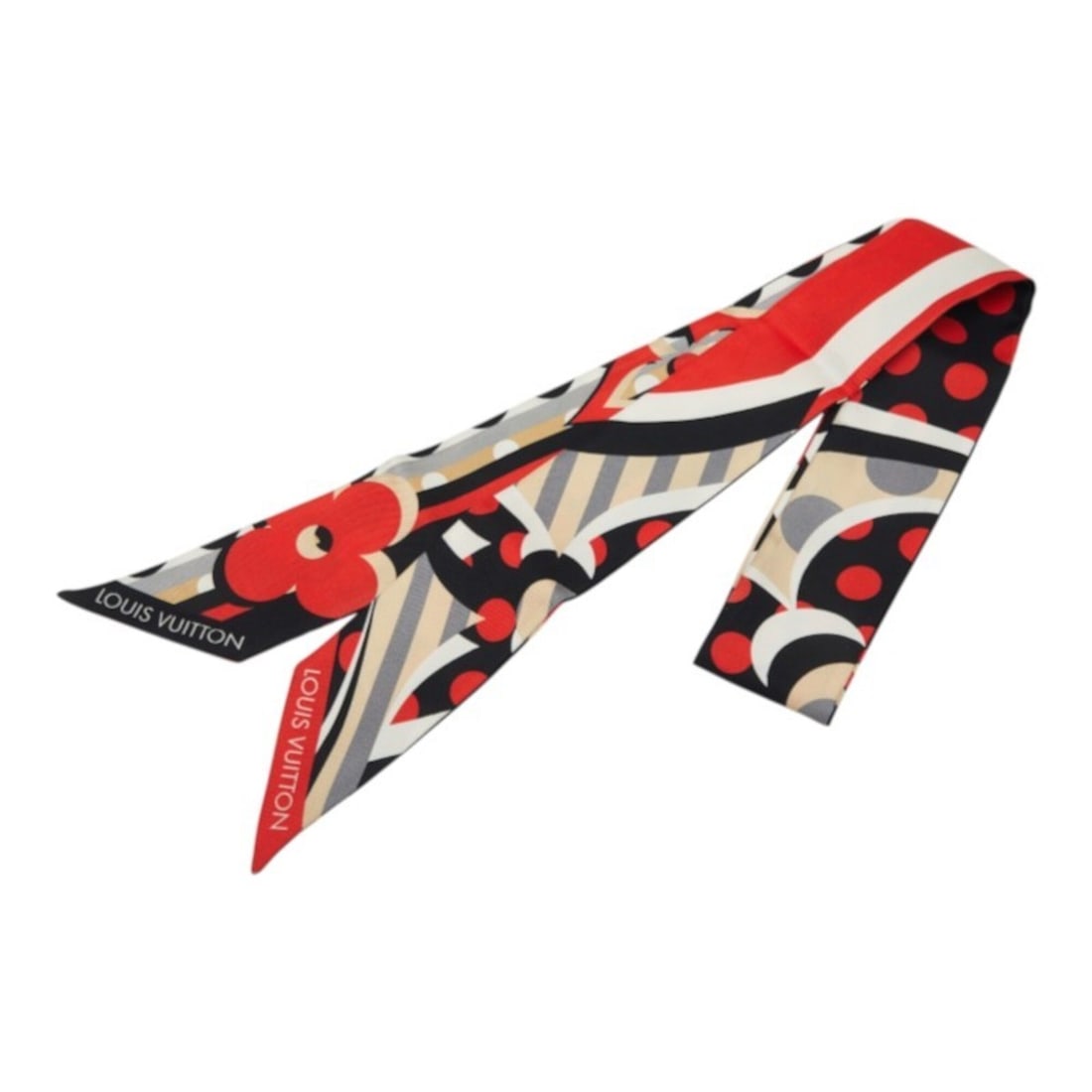 Louis Vuitton Pop Monogram Bandeau BB Scarf M76187 Black Red Multicolor Silk Women's LOUIS VUITTON: --- Catalog ---Category: SizeSize (LxW): 1.17m x 5cm / 46.25'' x 1.96''Category: DesignType: ScarfColor: Black, Multi-color, Red colorGender: WomenMaterial: Silk Category: GeneralMPN: M76187Brand: Lou