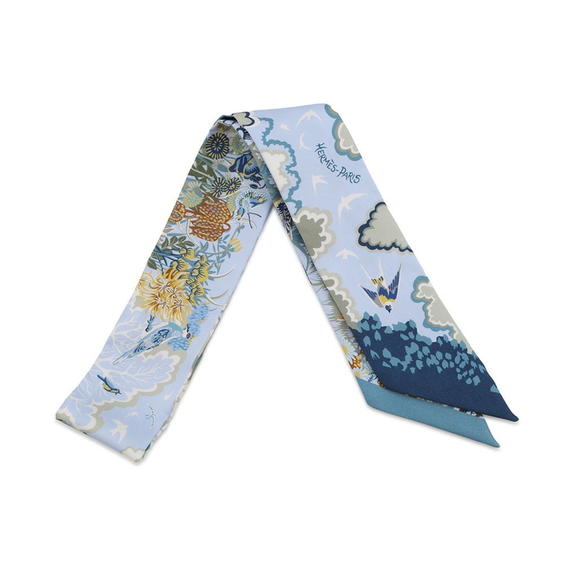 Hermes scarf muffler twilly Rewilding Nature HERMES silk 2026 SCARF TWILLY: --- Catalog ---Category: SizeSize (LxW): 5cm x 86cm / 1.96'' x 33.85''Category: DesignType: ScarfColor: Blue, GreenGender: Men,WomenMaterial: Silk 100%Category: GeneralBrand: HermesCountry of Origin: 