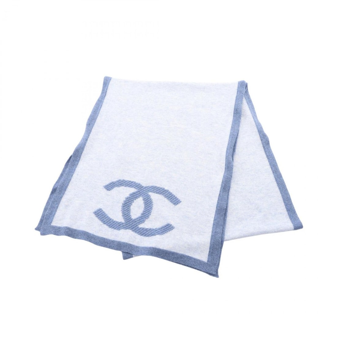 Chanel Coco Mark Scarf, Cotton & Cashmere, Women's, Blue: --- Catalog ---Category: SizeSize (LxW): 2m x 40cm / 78.74'' x 15.74''Category: DesignType: ShawlColor: BlueGender: WomenMaterial: Cotton , Cashmere Category: GeneralBrand: Chanel--- Item List ---Sect